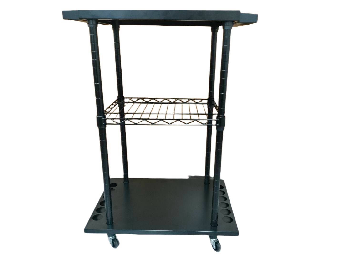 12 soft and hard fishing rods and fish gear cabinet